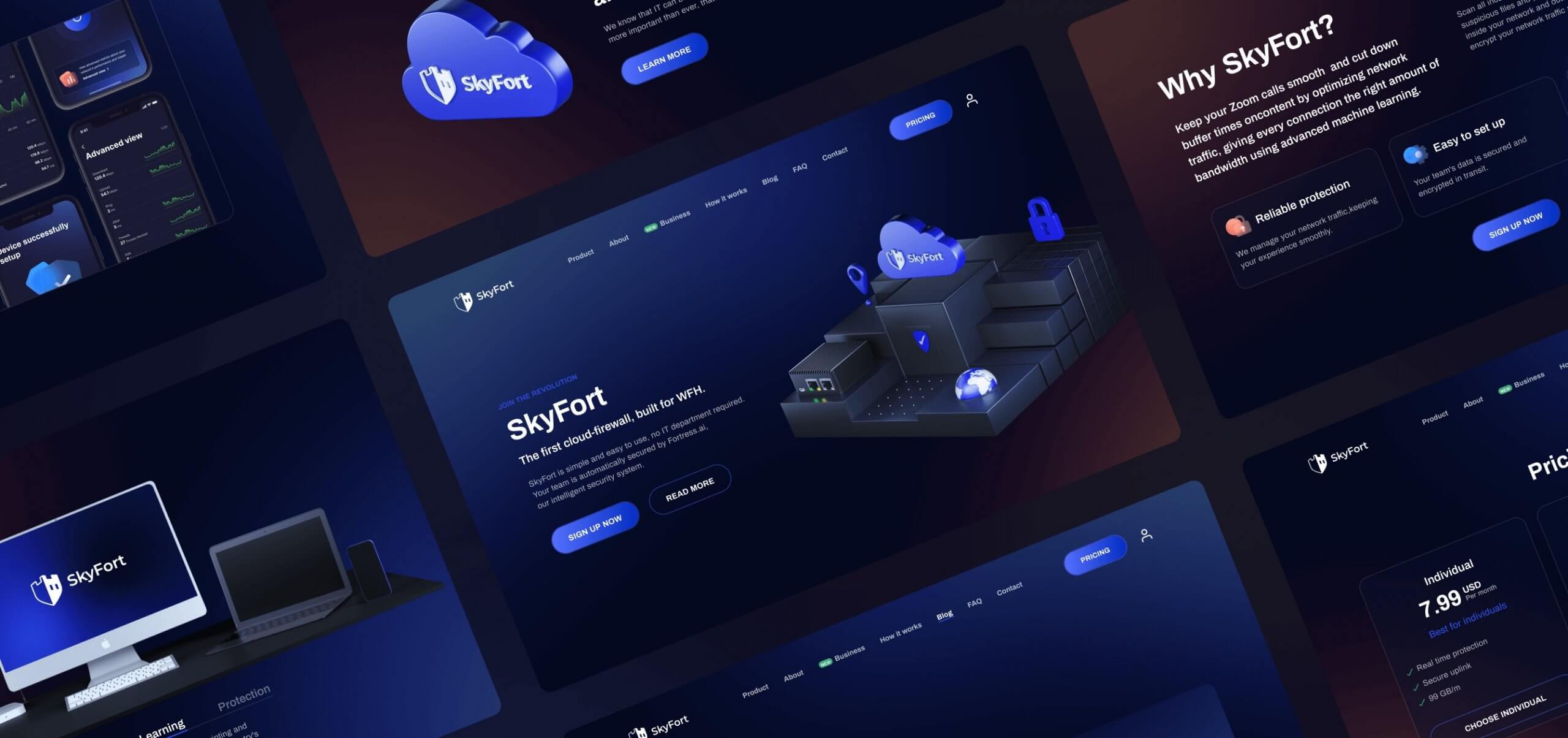 SkyFort – Security Firewall website - Website Development - Photo 1