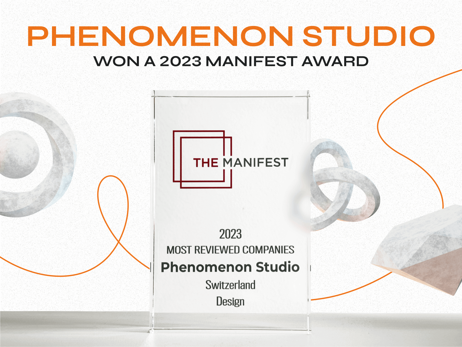 Phenomenon Studio won a 2023 Manifest Award - Photo 0