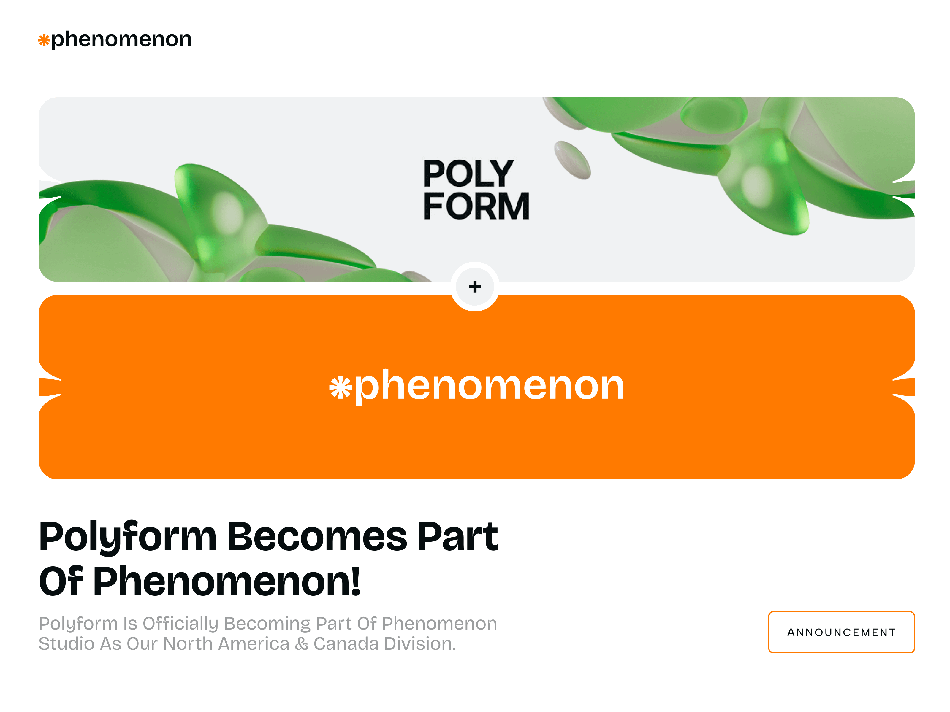 Polyform Joins Phenomenon Studio as North America Division - Photo 1