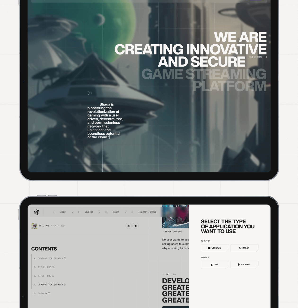 Shaga – Web3 cloud gaming platform - Website Development - Photo 11