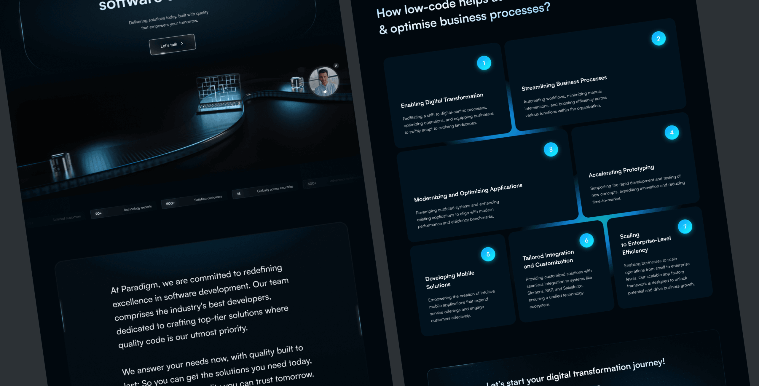 Paradigm – website for low-<wbr>code software developers - Website Development - Photo 8