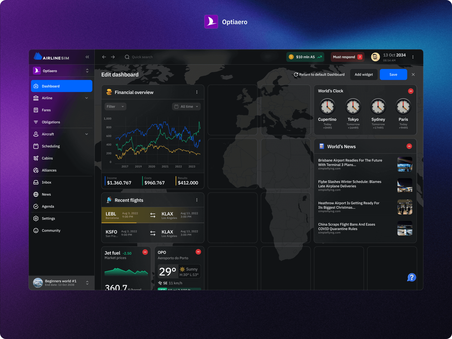 AirlineSim — realistic online airline management simulation - Website Development - Photo 22