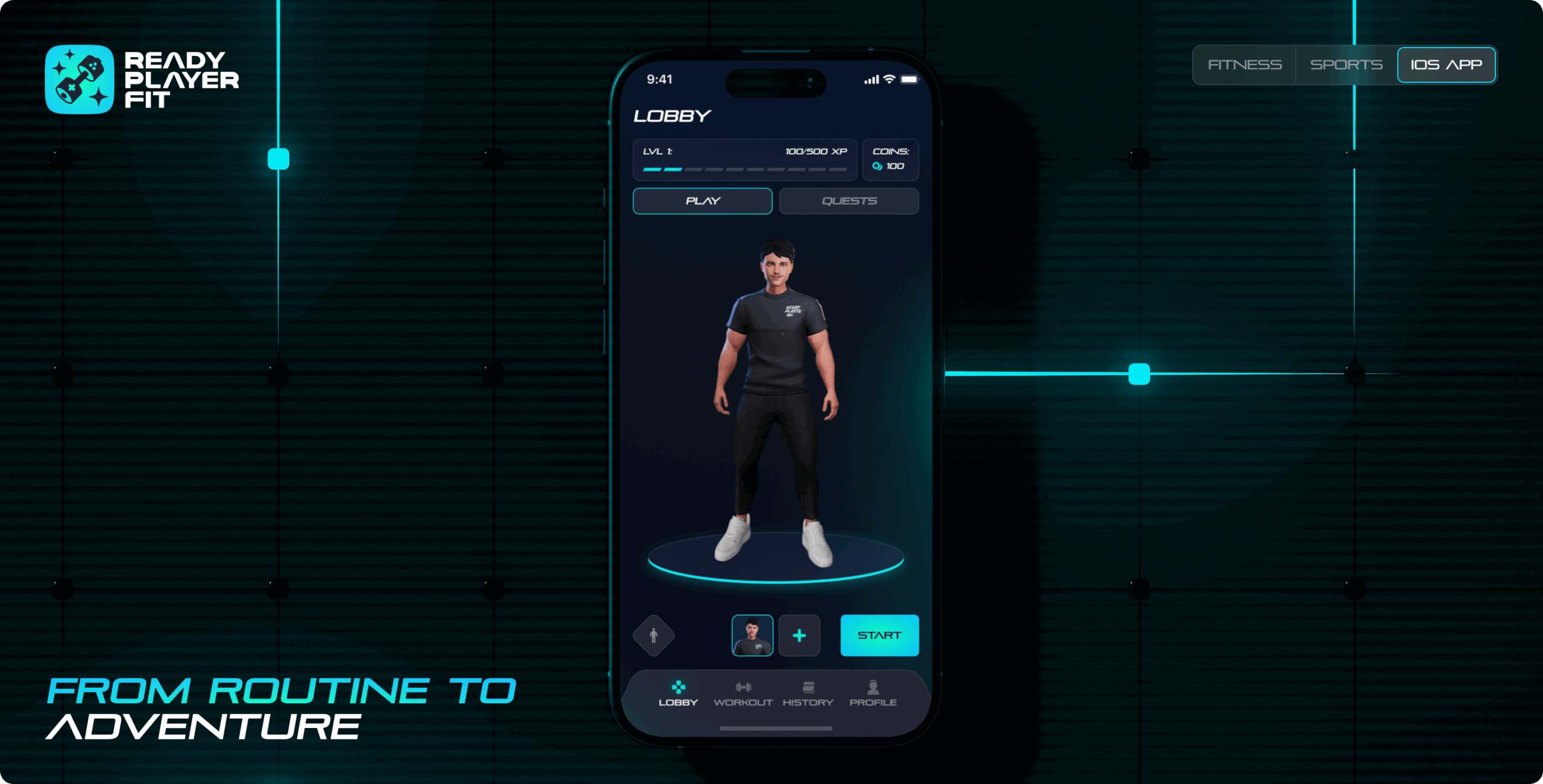 Ready player fit – turning boring workouts into a completely different exciting daily challenge - Website Development - Photo 1