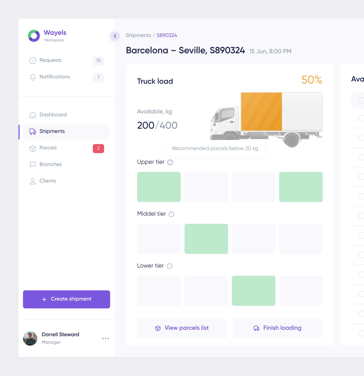 Wayels – Courier System Dashboard - Website Development - Photo 2