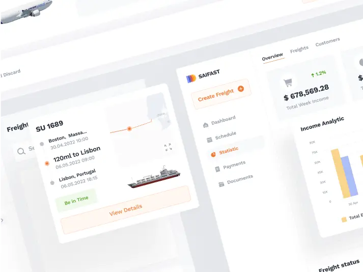 Saifast – logistics web app - image cover