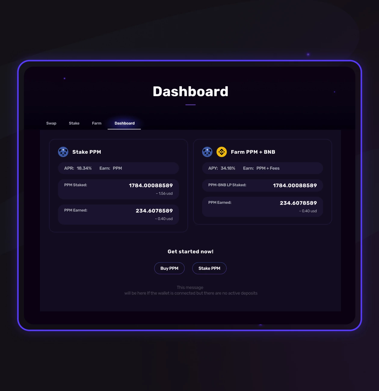 Punk Panda – Swap, Stake, and Farming platform - Website Development - Photo 3