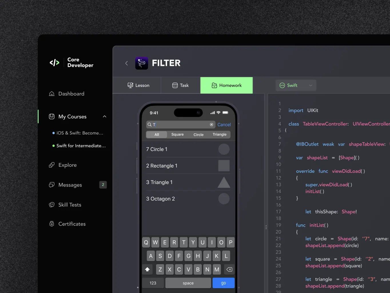 Core Developer – the platform for learning how to program - Website Development - Photo 15