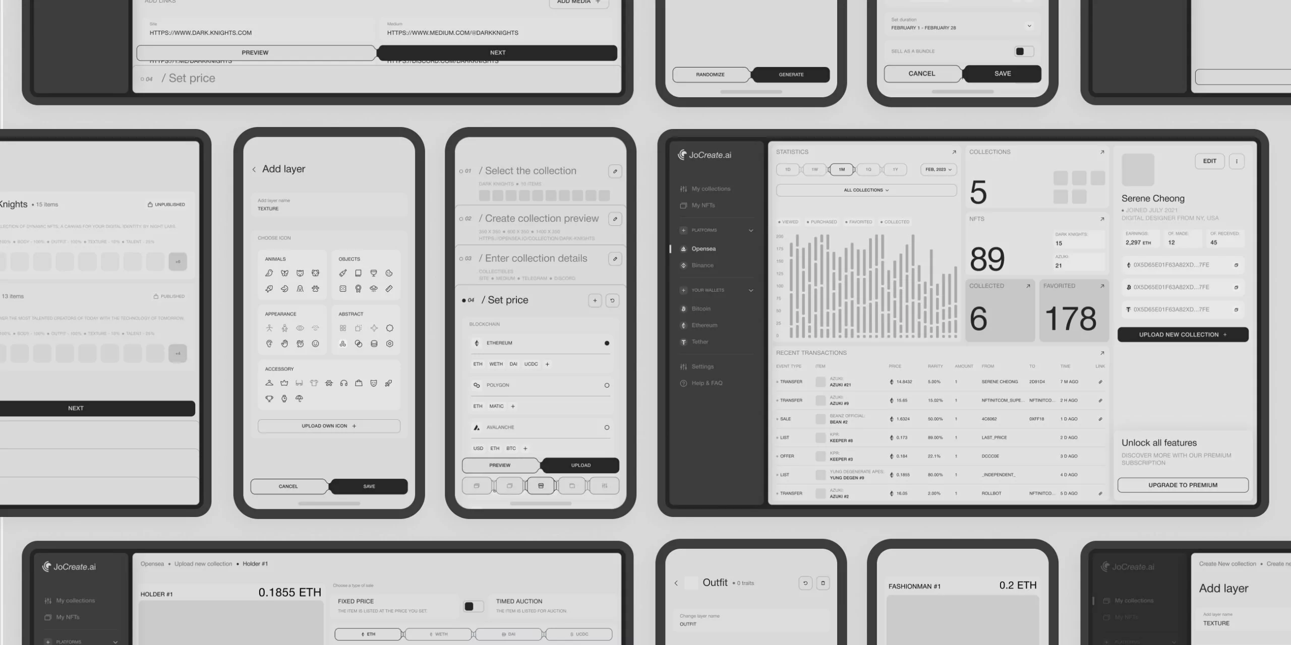 JoCreate – Application for creating NFT collections - Website Development - Photo 11