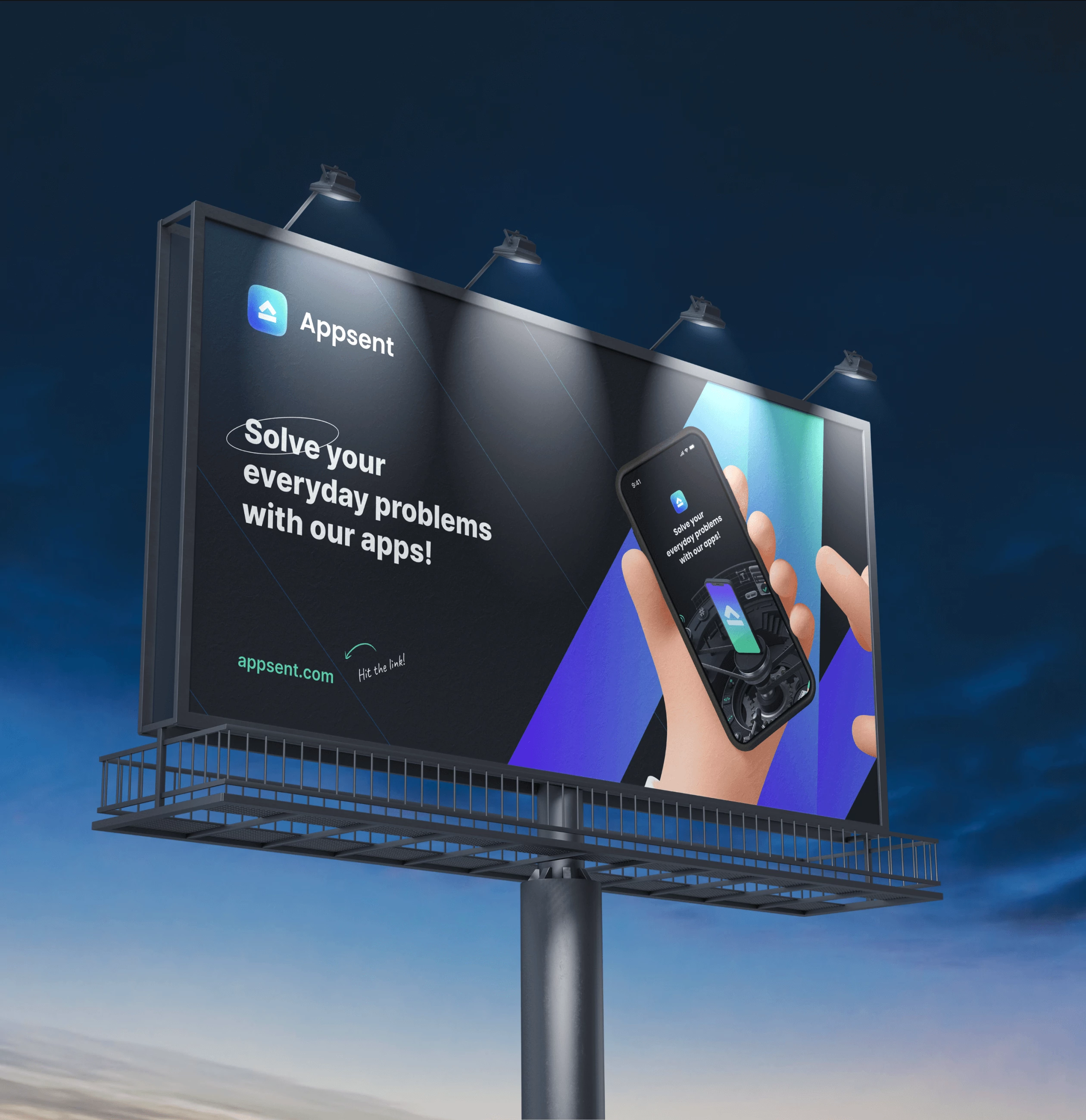 Appsent – Branding for the Application Developers company - Website Development - Photo 3