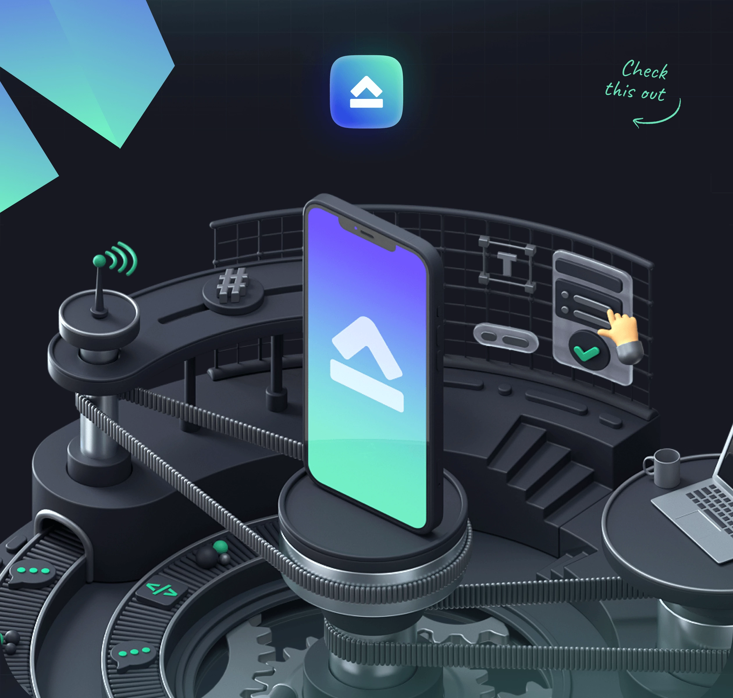 Appsent – Branding for the Application Developers company - image cover