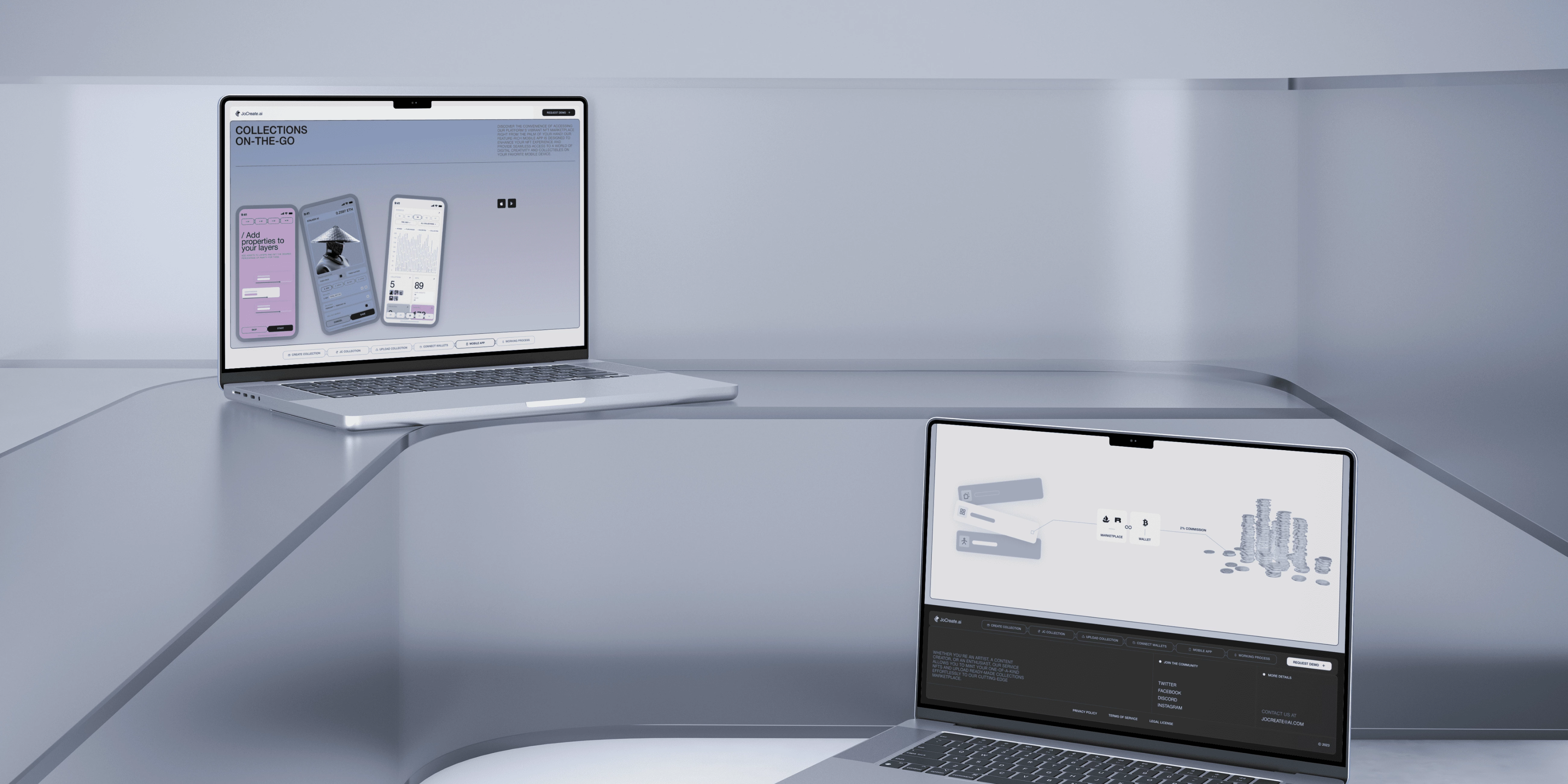 JoCreate – Promo website for web app - Website Development - Photo 3