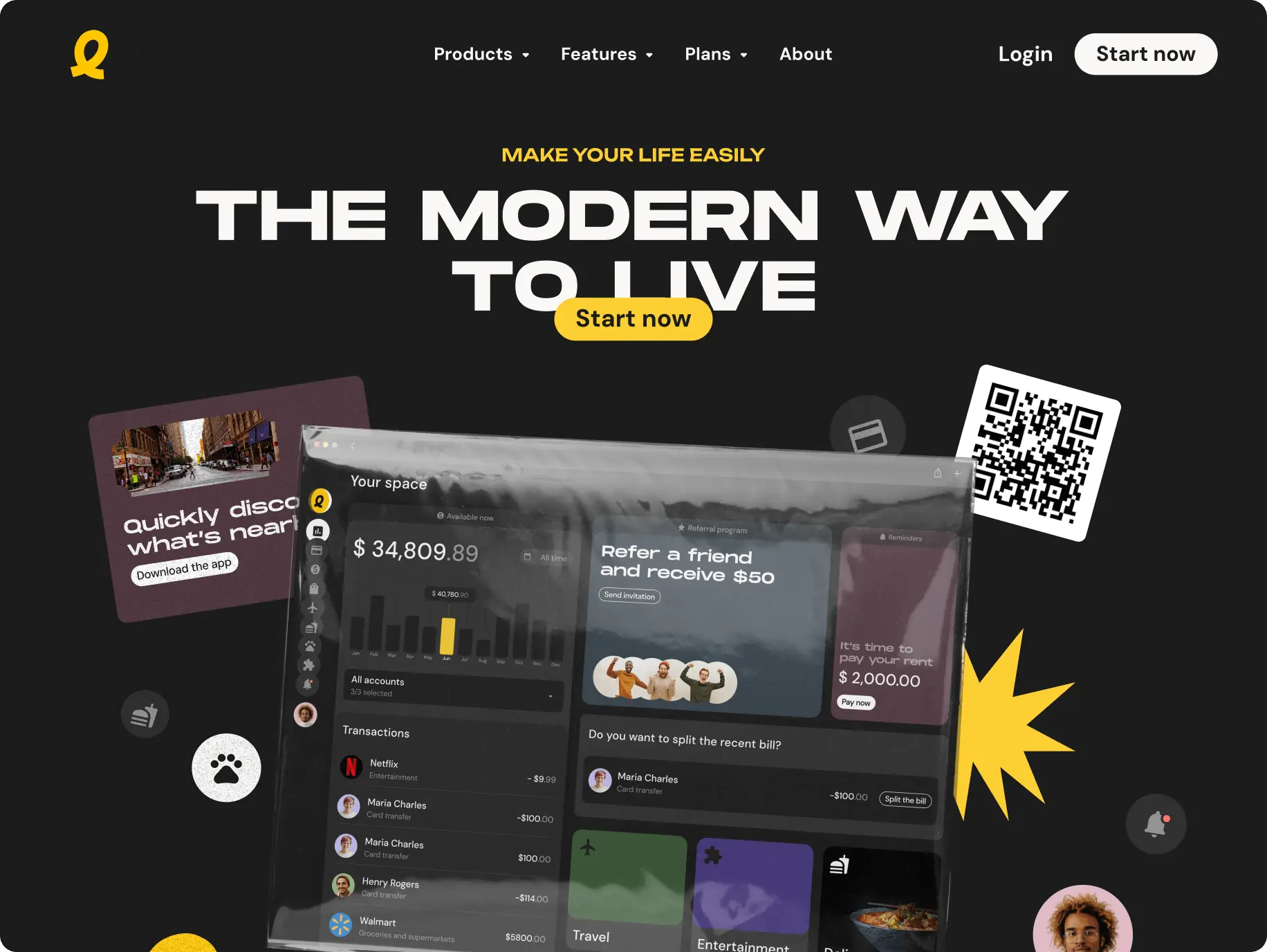 Easily – promo website for the super app - Website Development - Photo 16