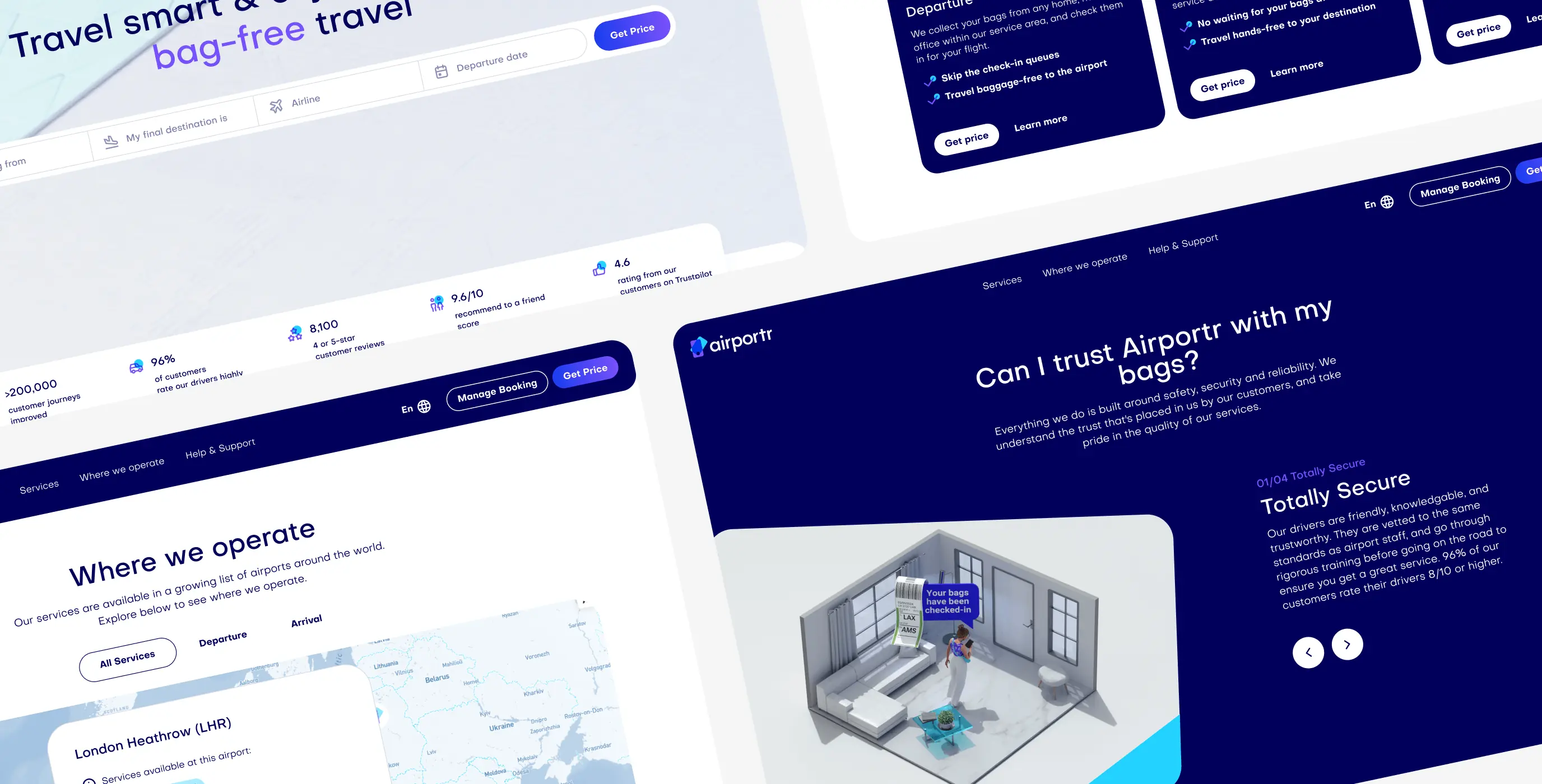 Airportr 2.0 – luggage carrying service website redesign - Website Development - Photo 9