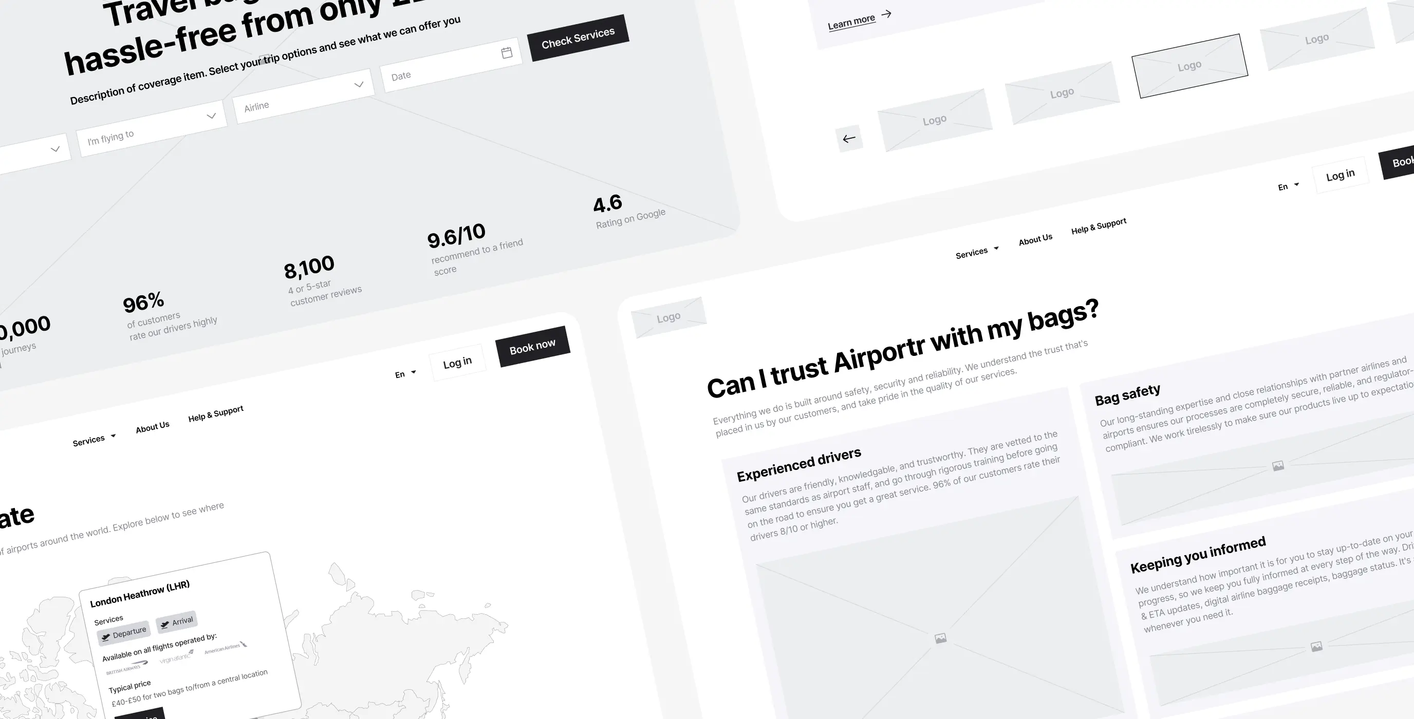 Airportr 2.0 – luggage carrying service website redesign - Website Development - Photo 8