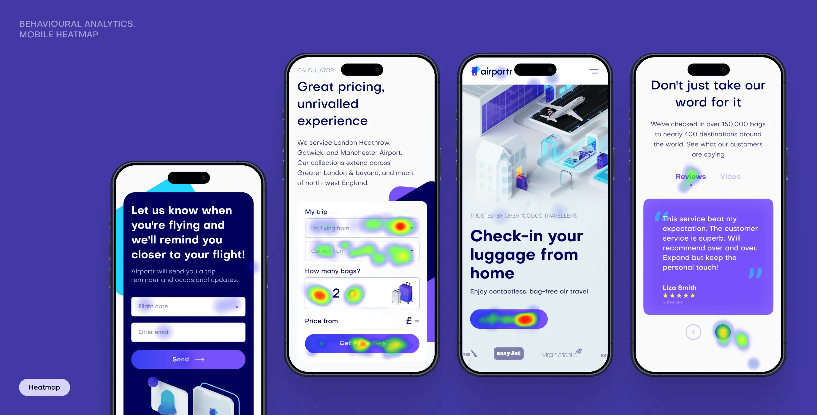 Airportr 2.0 – luggage carrying service website redesign - Website Development - Photo 5