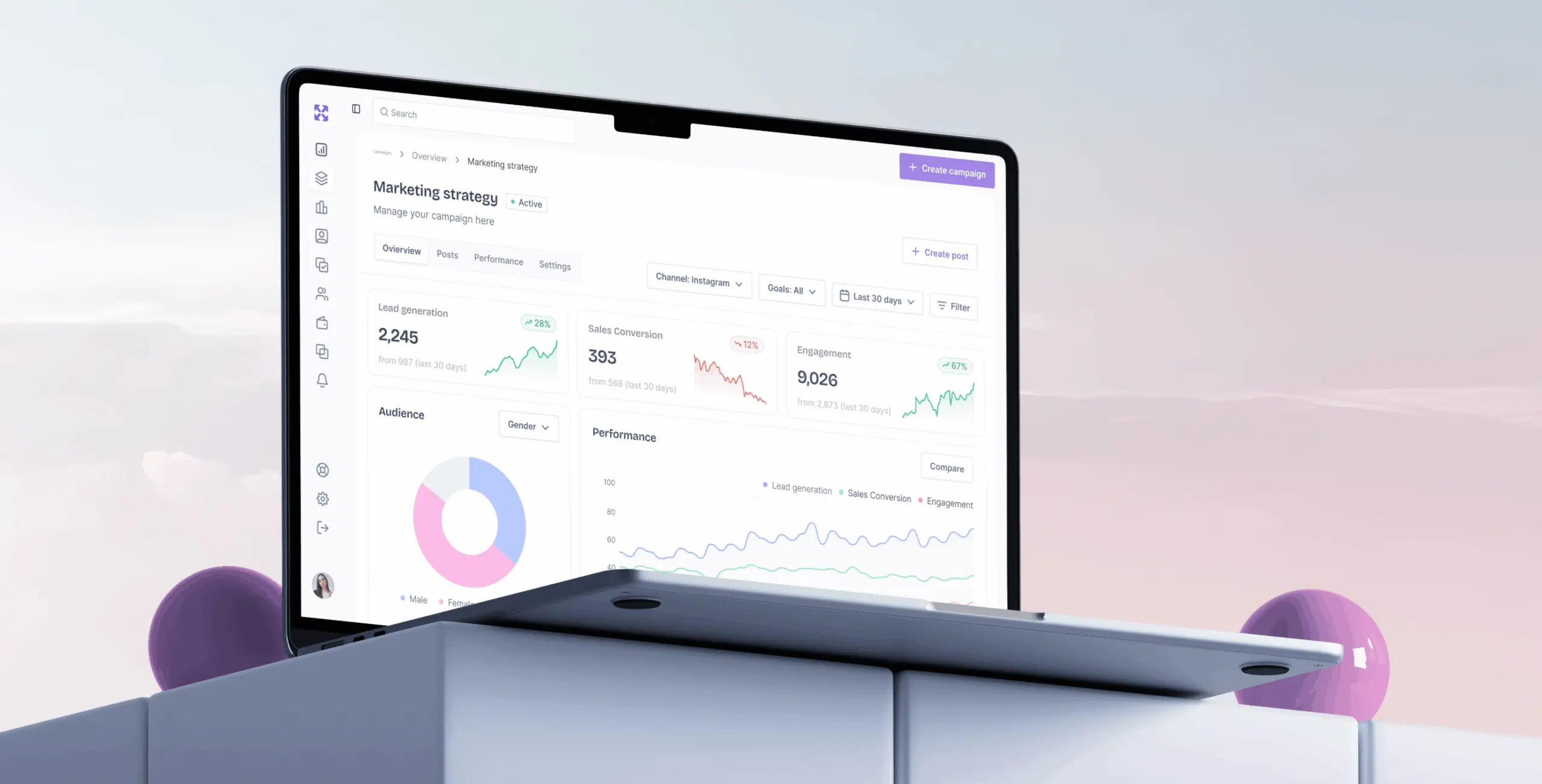 AdFlux – Redesigned Marketing Platform - Website Development - Photo 1