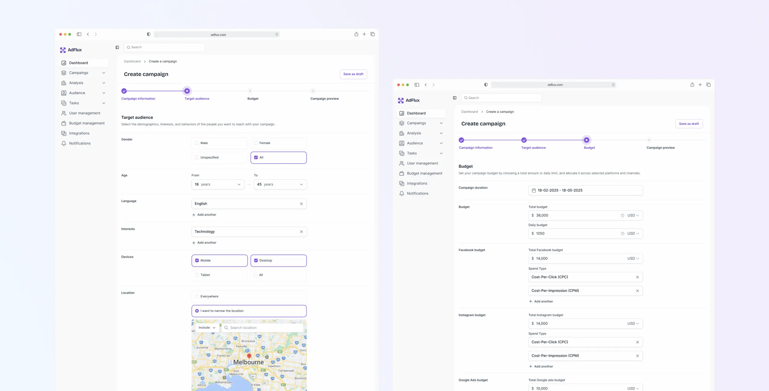 AdFlux – Redesigned Marketing Platform - Website Development - Photo 16