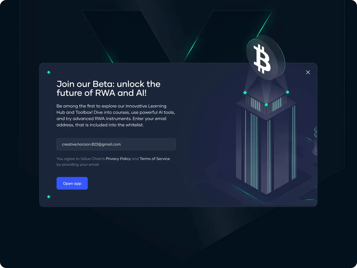 Value Chain – empowering investment through RWA tokenization and AI-driven insights - Website Development - Photo 3