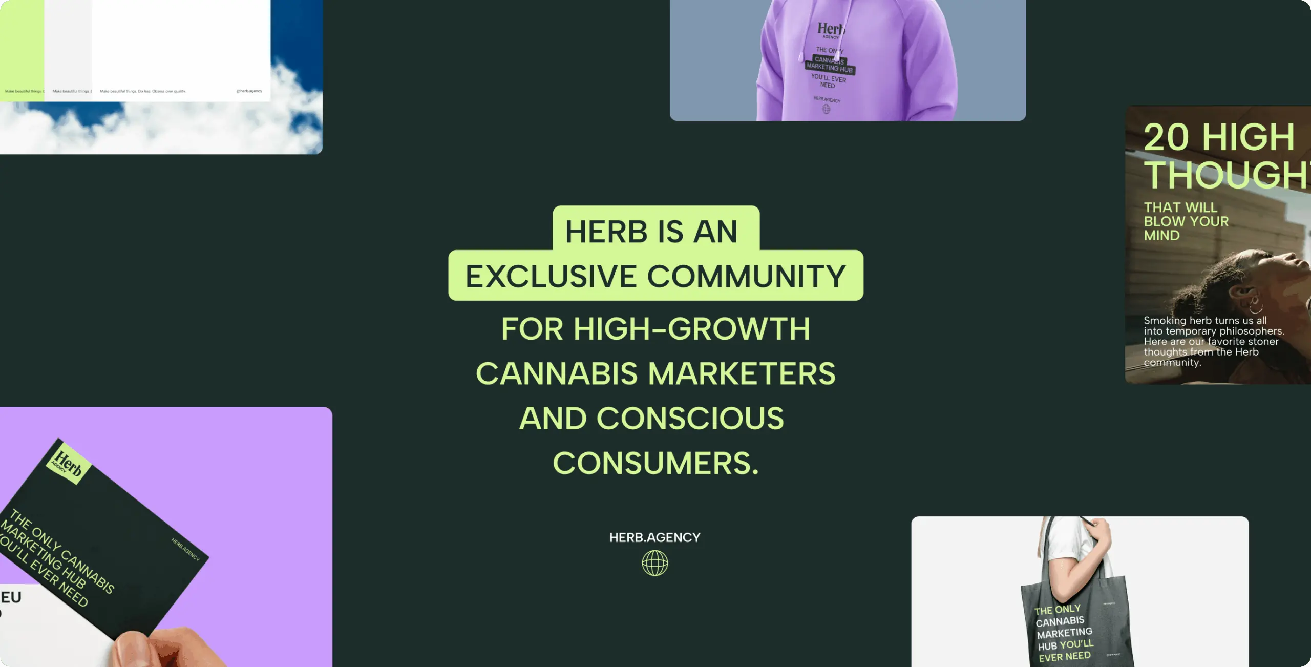 Herb.Agency – rebranding the cannabis experience - Website Development - Photo 6