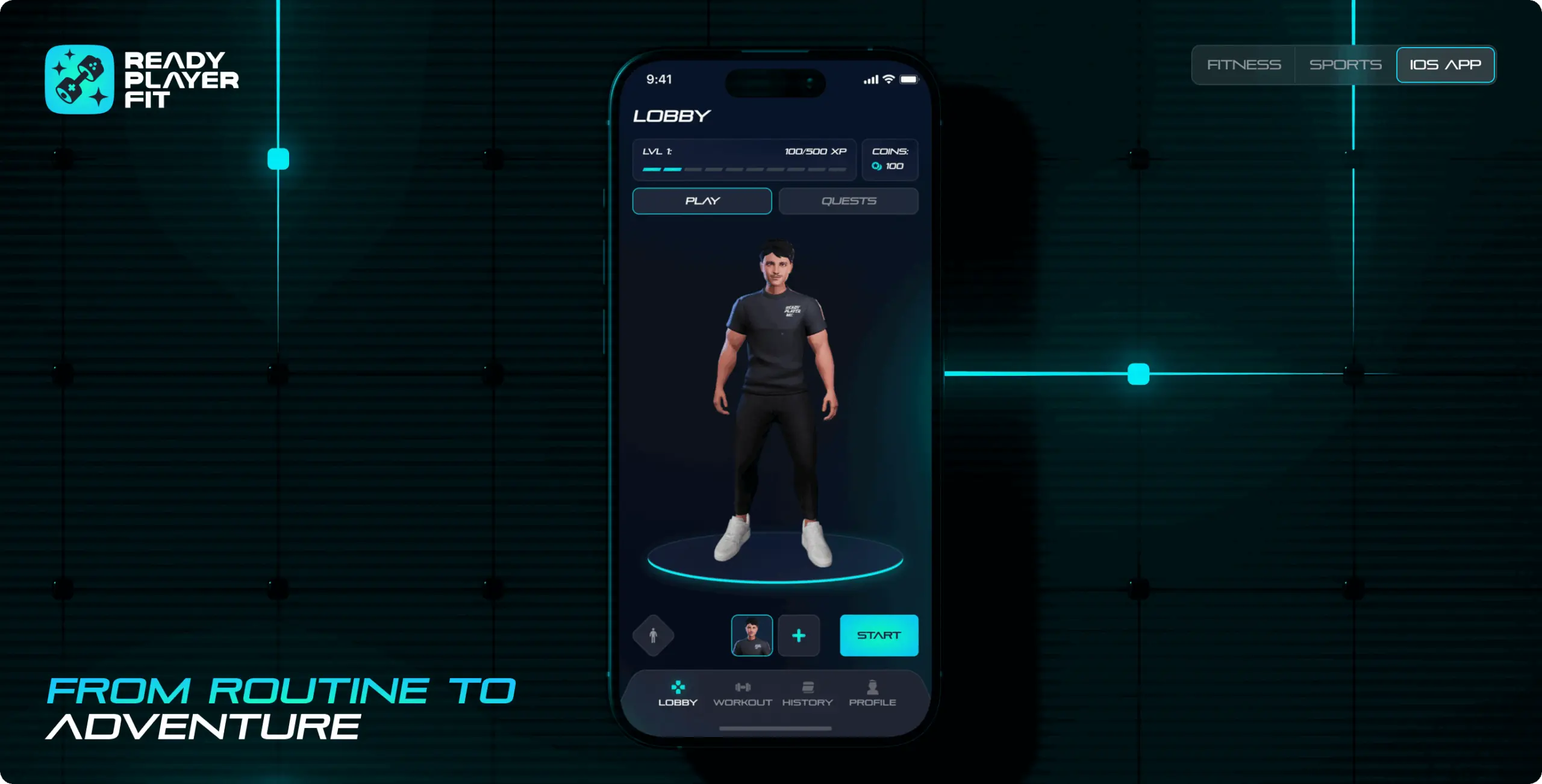 Ready player fit – turning boring workouts into a completely different exciting daily challenge - Website Development - Photo 1