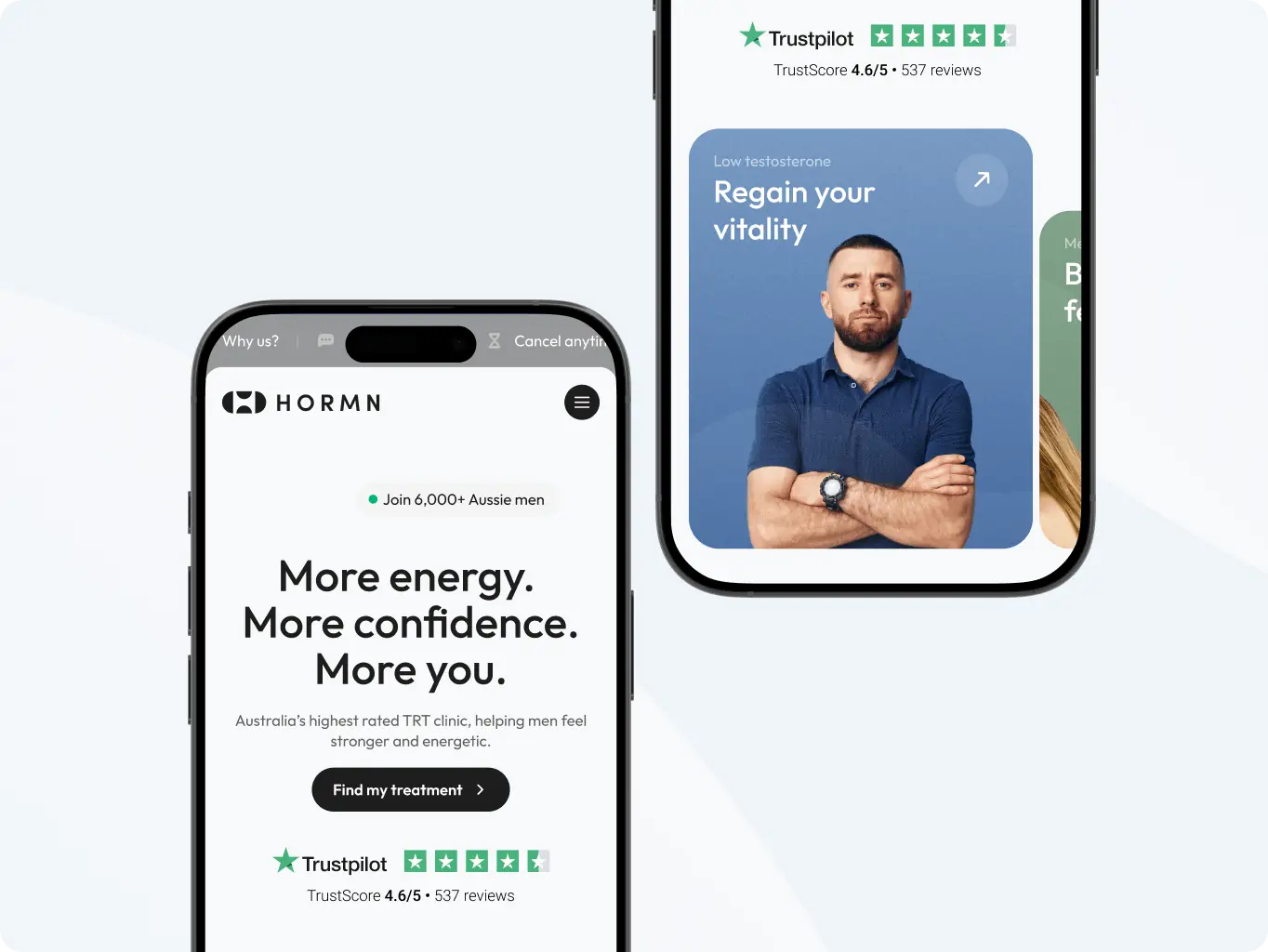 Hormn: Australia’s highest rated TRT Clinic - Website Development - Photo 4