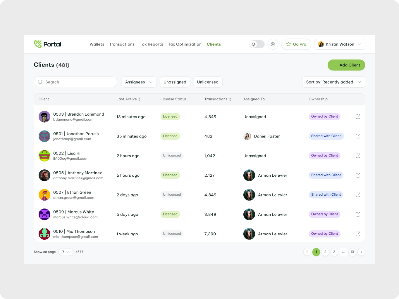 Portal – simplifying tax tracking for digital assets - Website Development - Photo 17