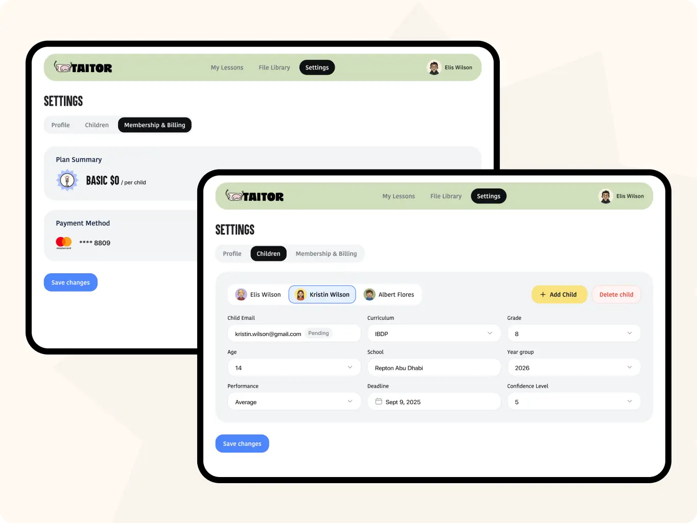 Taitor – interactive AI tutoring for kids and teens - Website Development - Photo 2