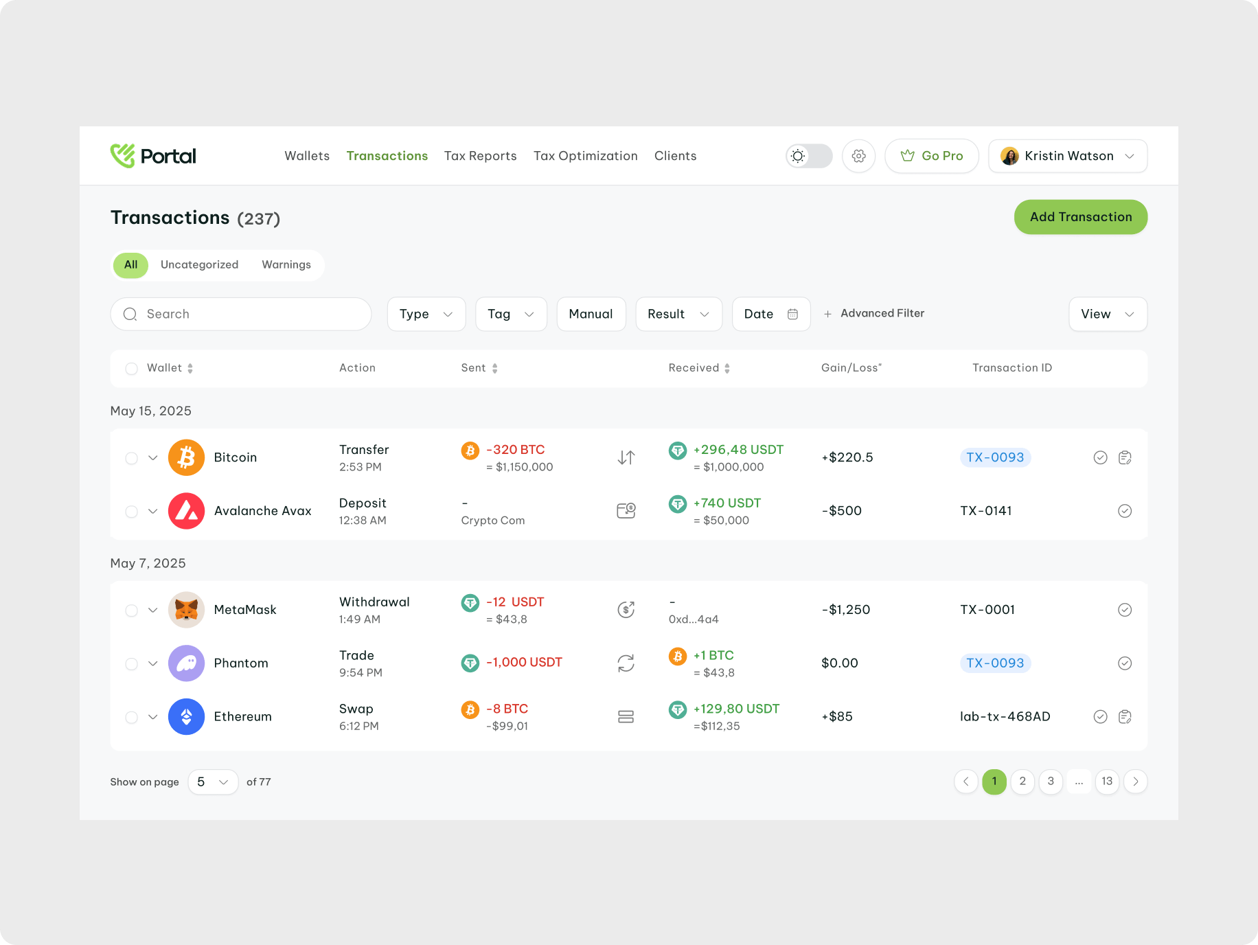 Portal – simplifying tax tracking for digital assets - Website Development - Photo 19