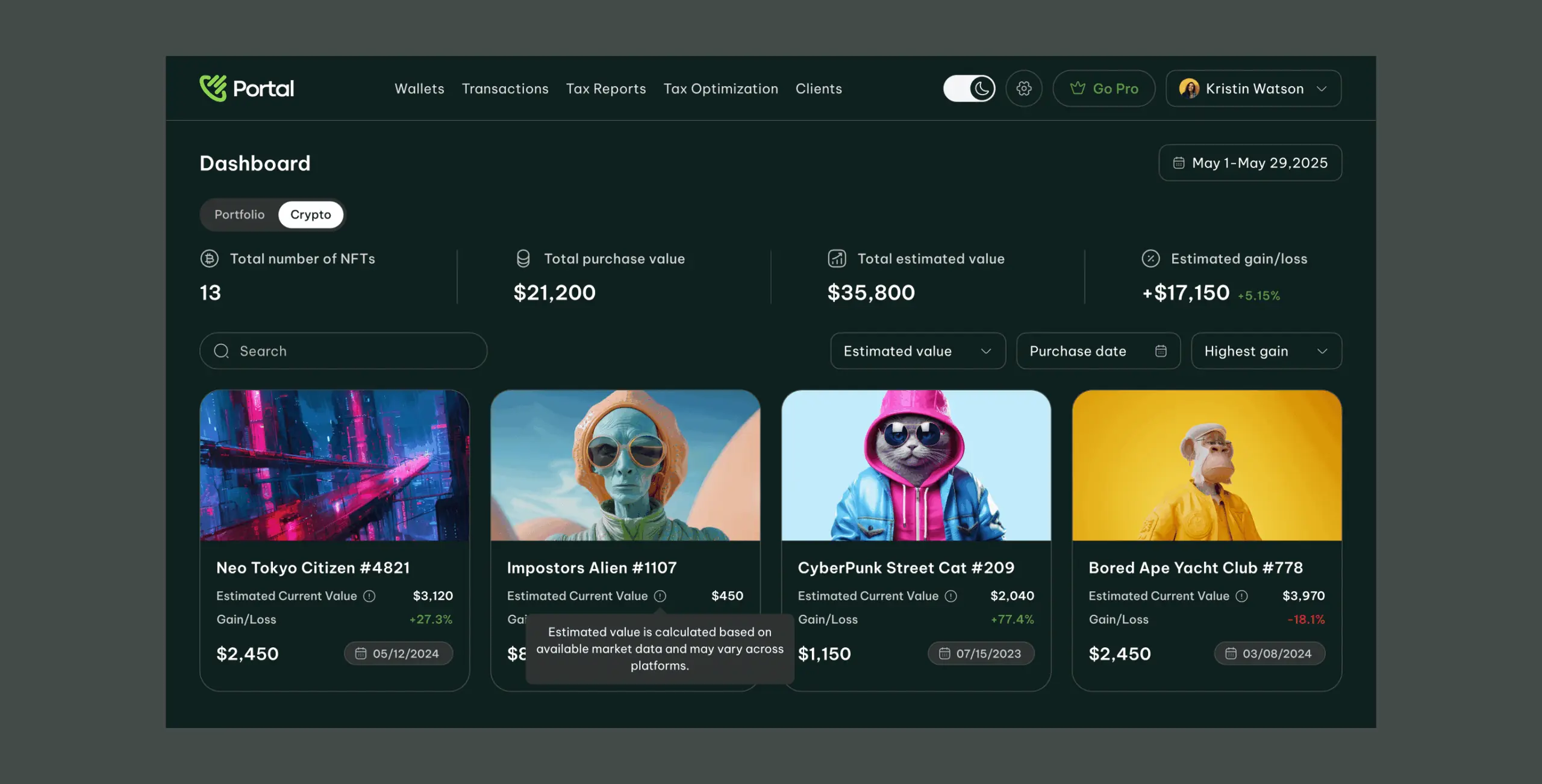 Portal – simplifying tax tracking for digital assets - Website Development - Photo 15