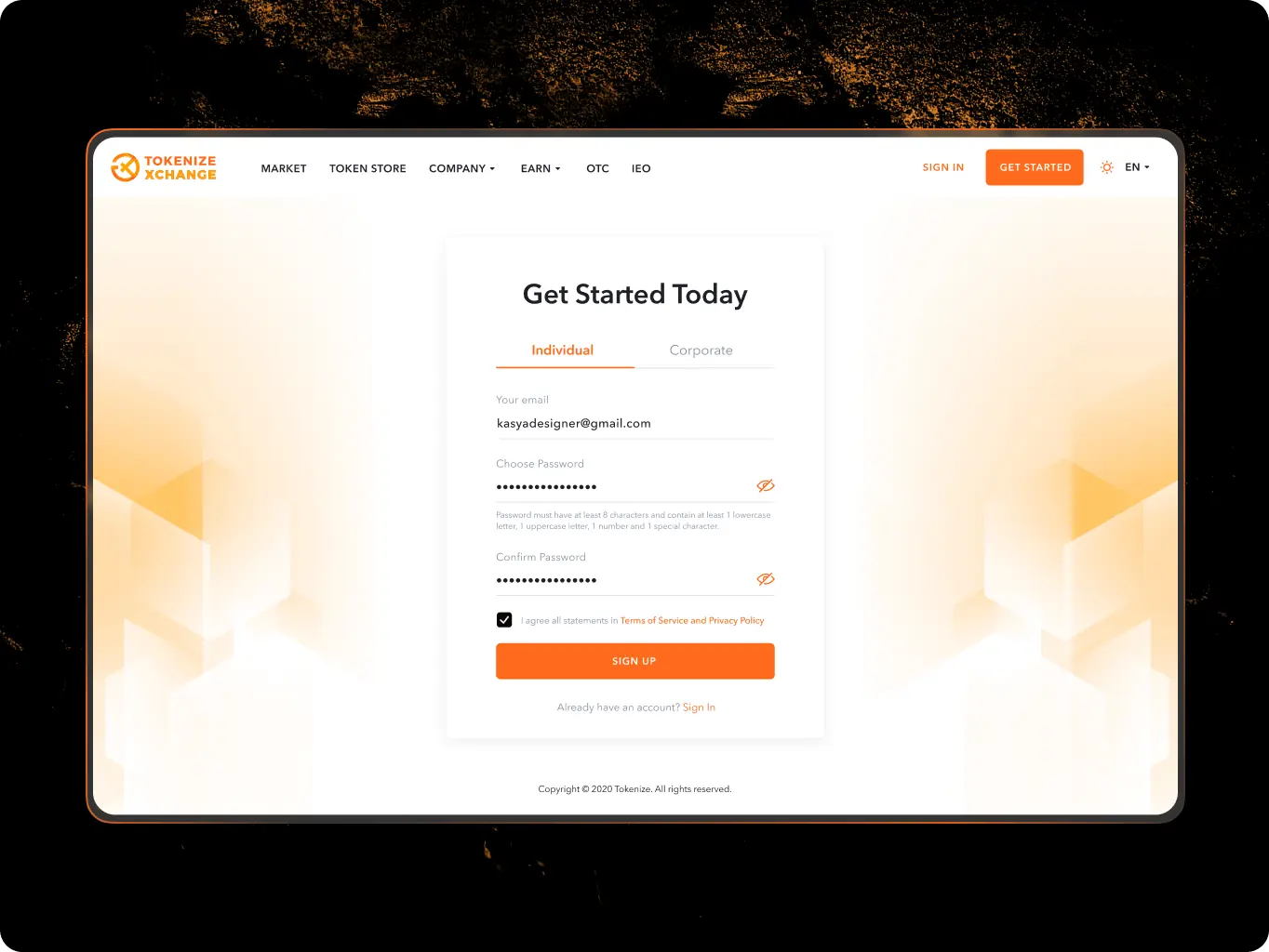 Tokenize Xchange – the easiest way to buy and sell cryptocurrency - Website Development - Photo 5