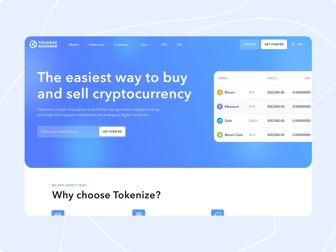 Tokenize Xchange – the easiest way to buy and sell cryptocurrency - Website Development - Photo 8