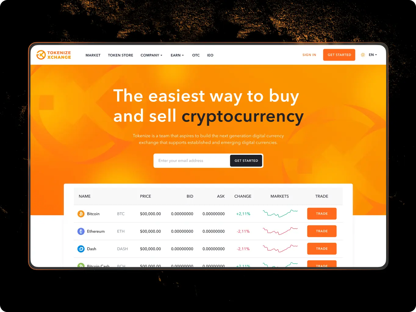 Tokenize Xchange – the easiest way to buy and sell cryptocurrency - Website Development - Photo 9