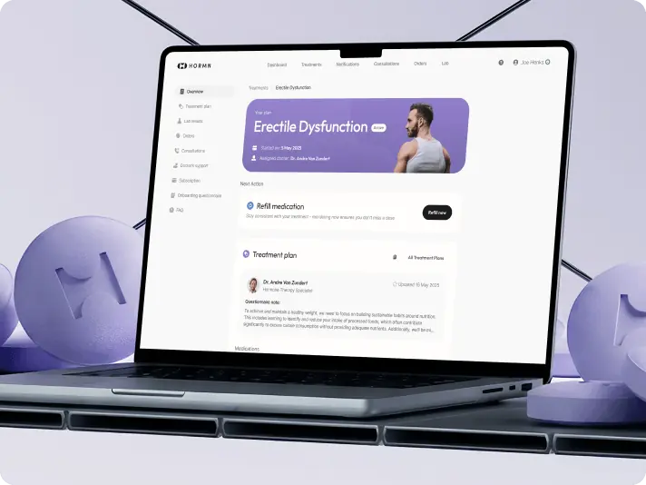 Highest-rated men’s health clinic – product redesign & platform development - image cover