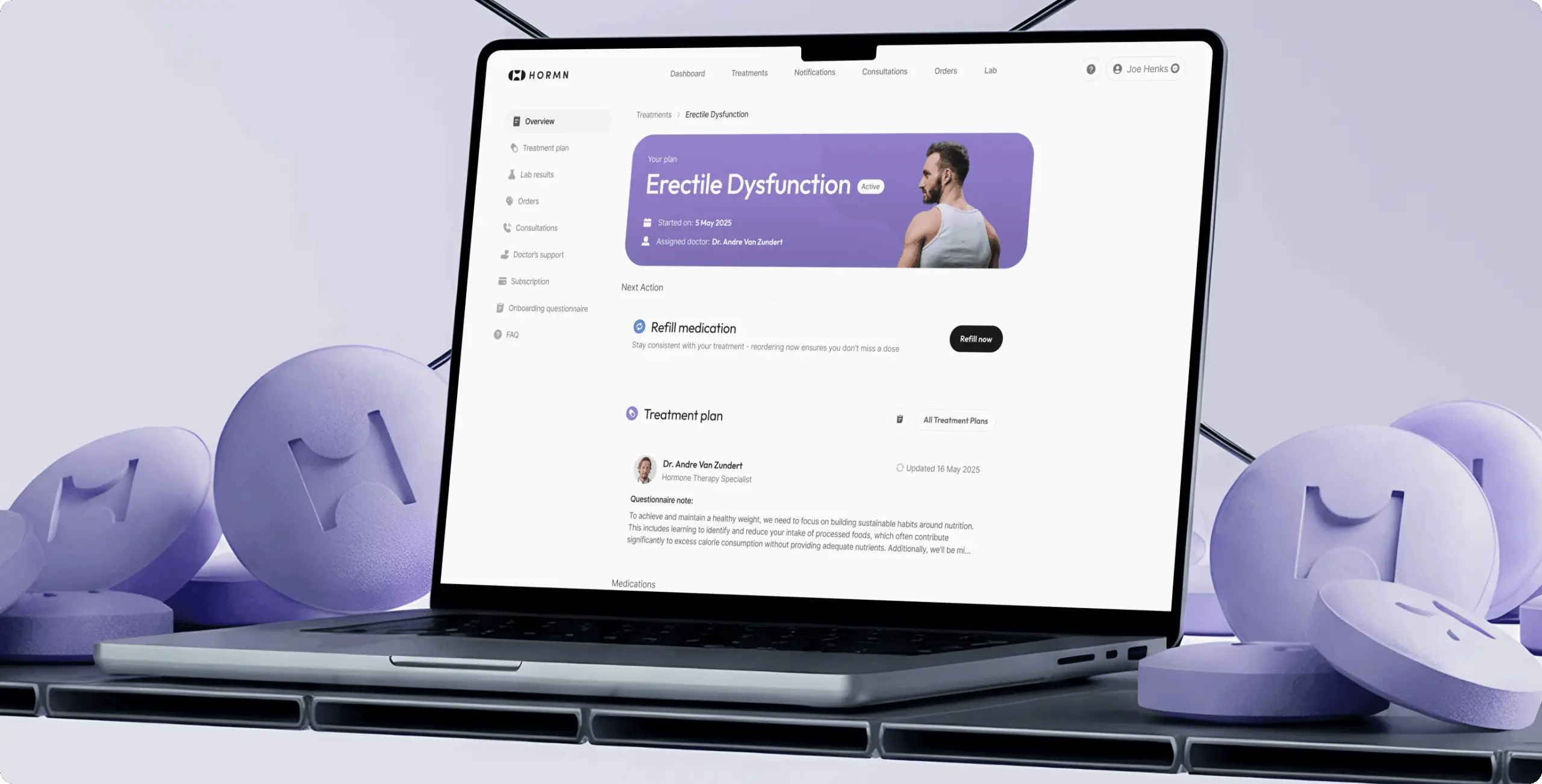 Highest-rated men’s health clinic – product redesign & platform development - Website Development - Photo 1