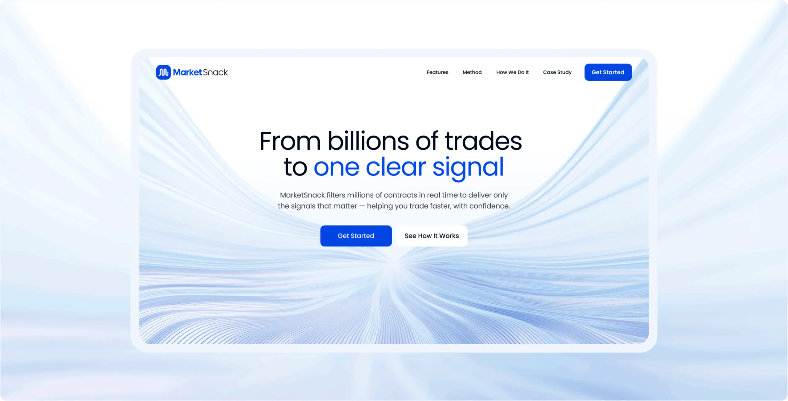 MarketSnack — redesigning a trader platform into a high-converting fintech sales funnel - Website Development - Photo 1